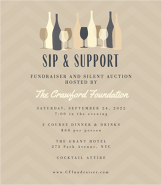 Sip & Support Fundraiser Invitation